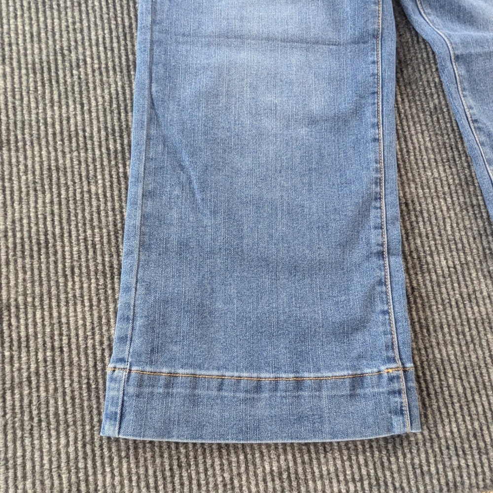 Dokotoo High Waisted Wide Leg Crop Jeans Blue Medium Wash Denim Size 8 NEW - Picture 3 of 8
